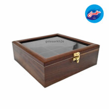 تی باکس چوبی مربع (باکس پذیرایی)