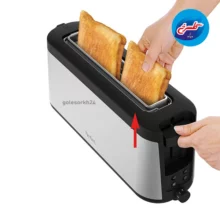 توستر نان استیل مشکی تفال مدل TL430