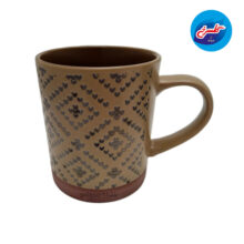 ماگ سرامیک شکلاتی مدل شطرنجی