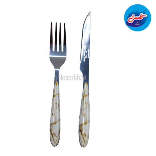 کارد و چنگال ام تی جی طرح سنگ کد 6214