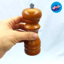 آسیاب فلفل چوبی کوچک قهوه ای