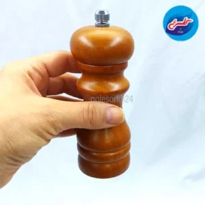 آسیاب فلفل چوبی کوچک قهوه ای