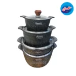 سرویس قابلمه چدن رایتون 8پ مشکی