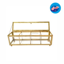 جعبه تی بگ شیشه ای 8021 (باکس پذیرایی)