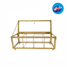 جعبه تی بگ شیشه ای 8449 (باکس پذیرایی)