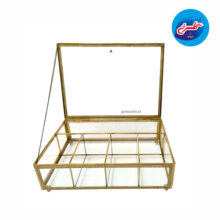جعبه تی بگ شیشه ای XL 8623 (باکس پذیرایی)