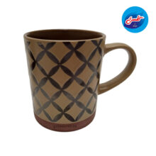 ماگ سرامیک شکلاتی مدل شطرنجی