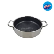تابه استیل سارینوکس کف لیزری سایز 24