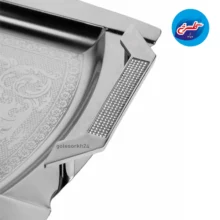 سینی استیل ام تی جی کوچک نگین دار