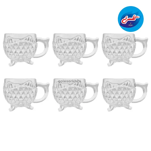 فنجان سه پایه مدل مدوزا بسته 6 عددی