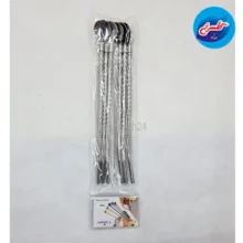 قاشق نی شربت خوری استیل مارپیچ