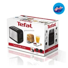 توستر نان استیل مشکی تفال مدل TT410D10