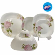 سرویس 26 تکه مانیکو صورتی مربع