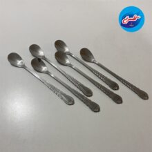 قاشق شربت خوری استیل مدل دلی