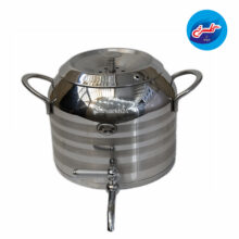 کتری قوری شیردار دسته استیل FR